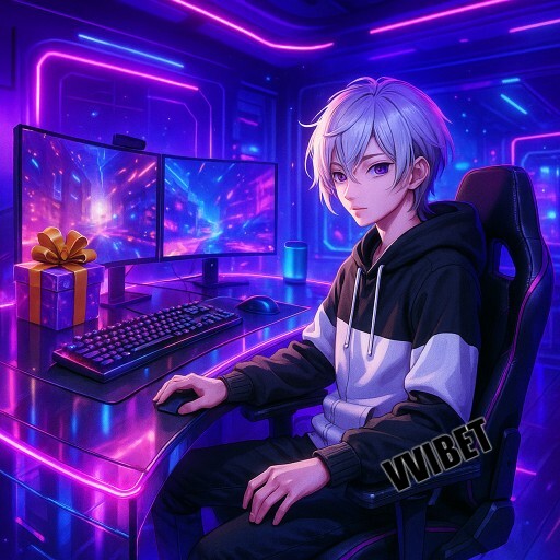 Imagem promocional da VVIBET mostrando a plataforma e suas vantagens