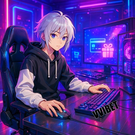 Imagem promocional da VVIBET mostrando a plataforma e suas vantagens