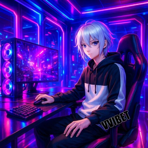 Imagem promocional da VVIBET mostrando a plataforma e suas vantagens