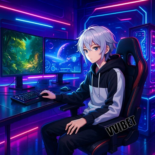 Imagem promocional da VVIBET com foco no cassino ao vivo e mesas profissionais