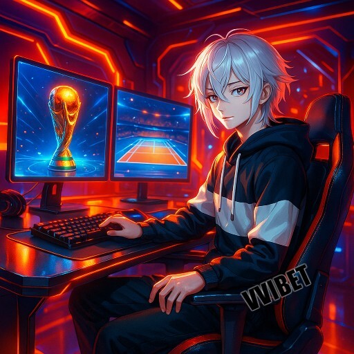 Imagem promocional da VVIBET mostrando a plataforma e suas vantagens