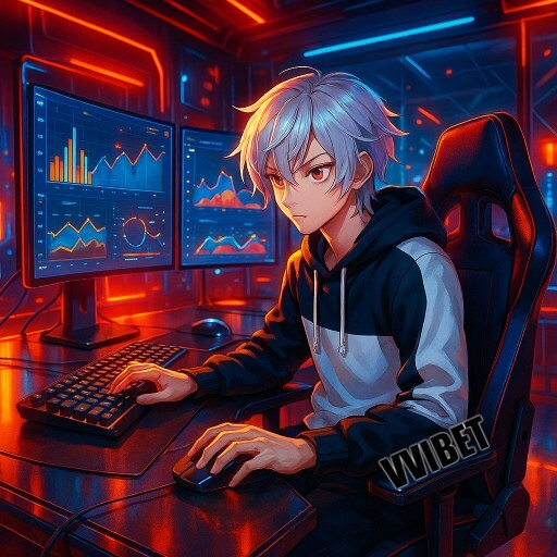 Imagem promocional da VVIBET mostrando a plataforma e suas vantagens