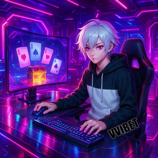 Imagem promocional da VVIBET mostrando a plataforma e suas vantagens