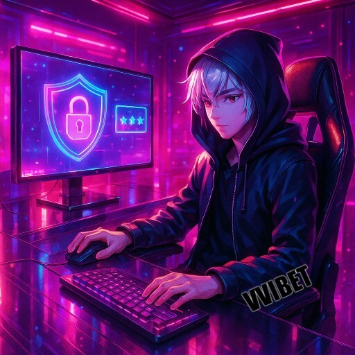 Imagem da VVIBET destacando login rápido e ambiente protegido